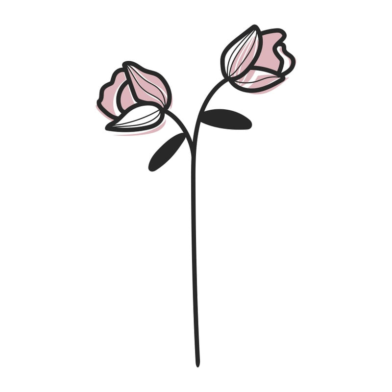 STYLIZED FLOWER PETALS SQUARE PART 1 OF 3