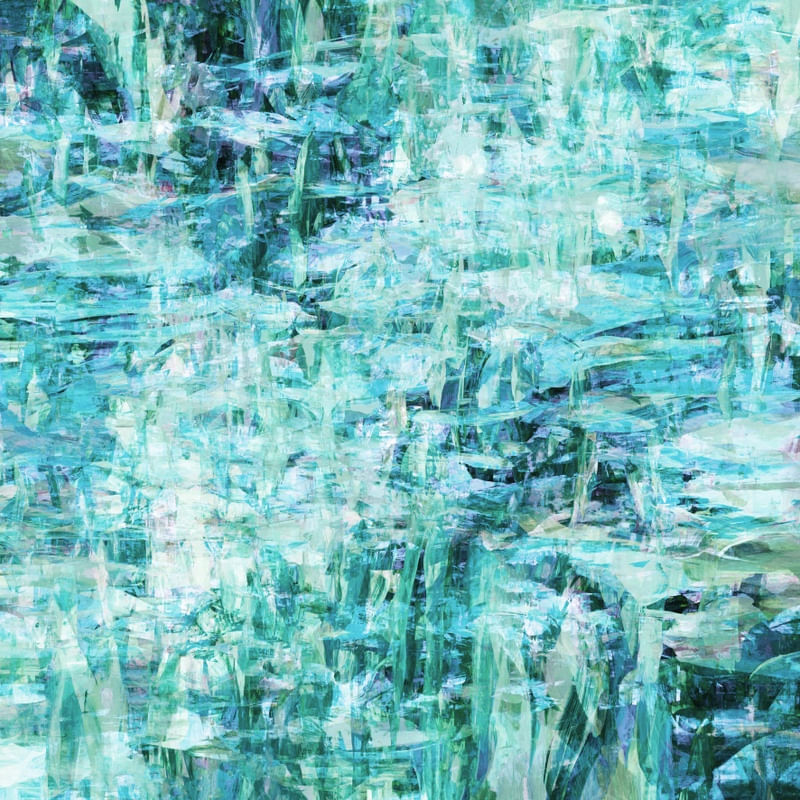 IMPRESSIONIST BLUR 2, TURQUESA AGUA AZUL