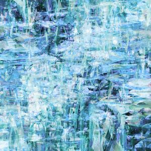IMPRESSIONIST BLUR 4, TURQUESA AZUL