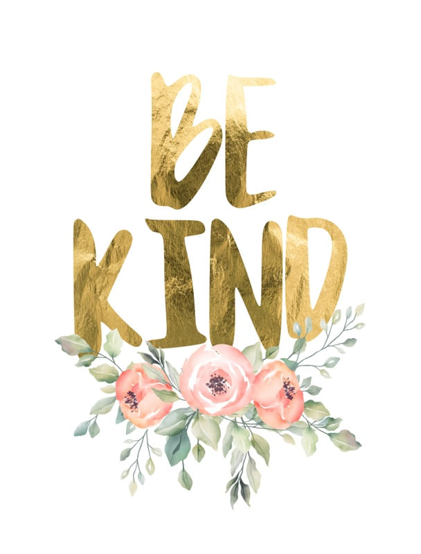 BE KIND GOLD E FLORAL