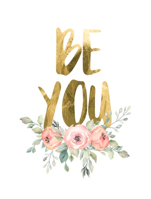 BE YOU GOLD E FLORAL