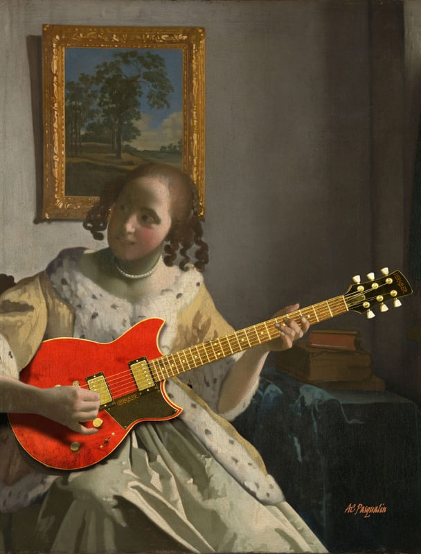 JOVEM TOCANDO GUITARRA - RET
