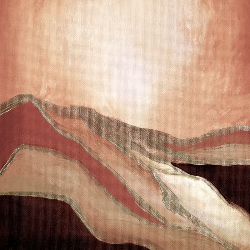 DUNE DRIFTER 5, ABSTRATO MINIMALISTA PAISAGEM PINTURA