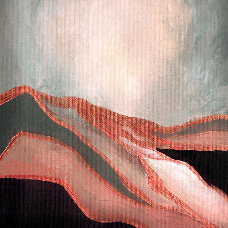 DUNE DRIFTER 2, ABSTRATO MINIMALISTA PAISAGEM PINTURA
