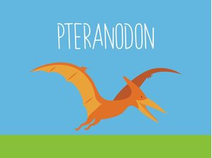 PTERANODON - SÉRIE DE 4 QUADROS THE DINOSAURS
