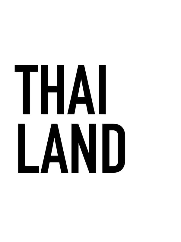 TIPOGRAFIA THAILAND