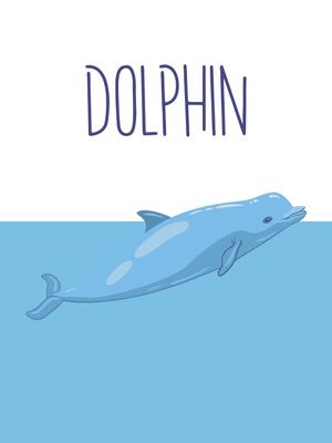 DOLPHIN - SÉRIE DE 6 QUADROS BLUE SEA