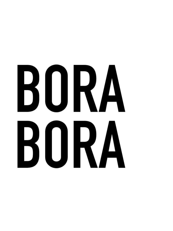 TIPOGRAFIA BORA BORA