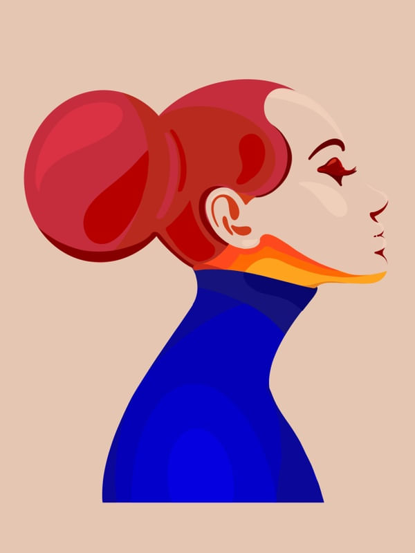 MULHER PERFIL RUIVA
