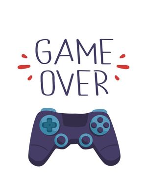 GAME OVER - FUNDO BRANCO