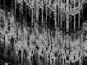 ABSTRATO PRETO E BRANCO LUXO ARTISTA GLORIA RIMES