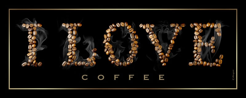 I LOVE COFFEE BLACK