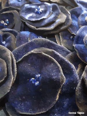 FLORAL AZUL ESCURO 1