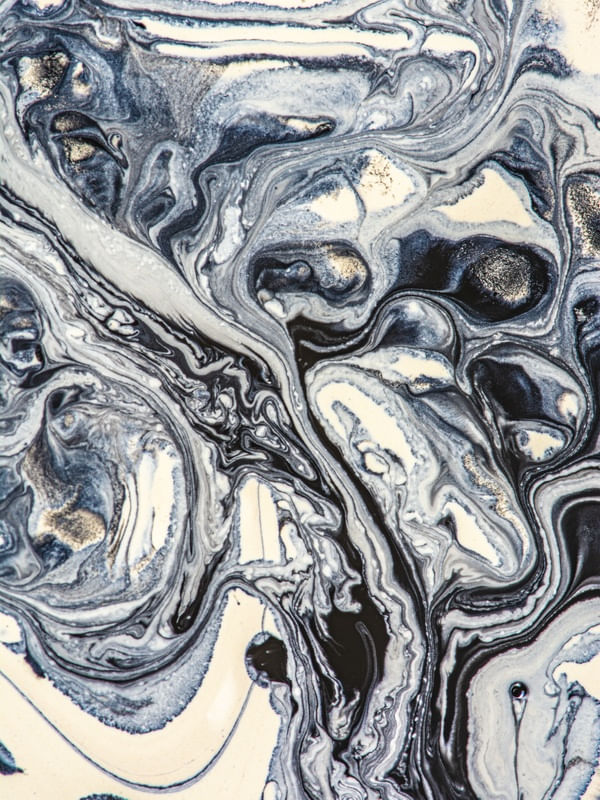 TURBILHÃO AZUL E PRETO