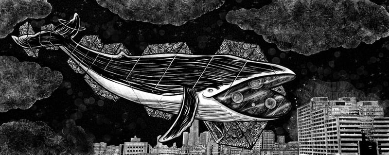 DRAWING MY DREAMS - BALEIA INTERDIMENSIONAL POR SANDÁLIA FURADA