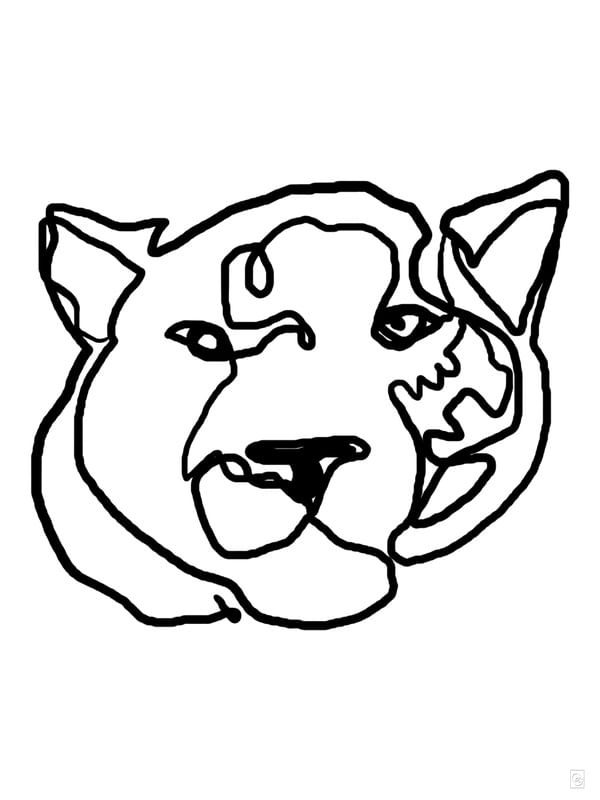 ONÇA PINTADA - LINE ART