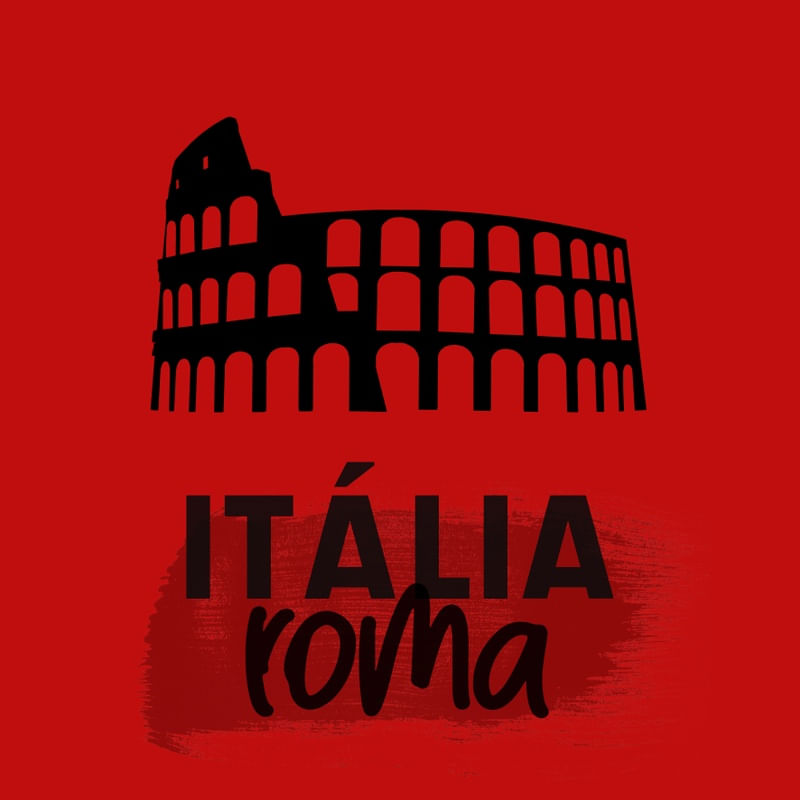 ITÁLIA ROMA COLISEU VERMELHO