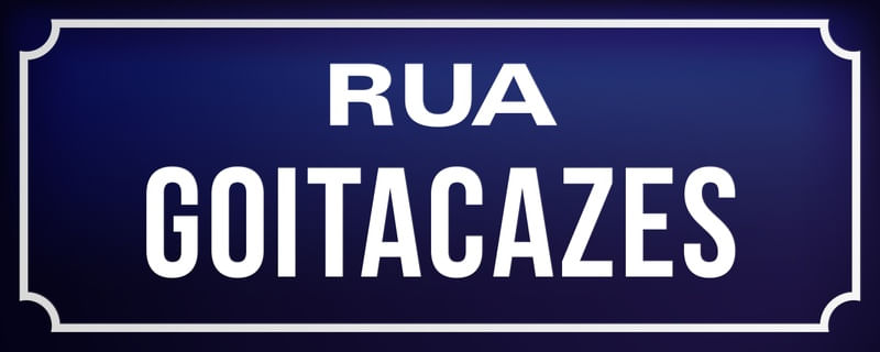 PLACA RUA GOITACAZES