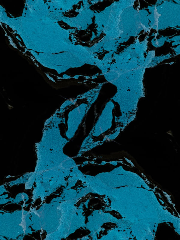 AMPULHETA AZUL E PRETA