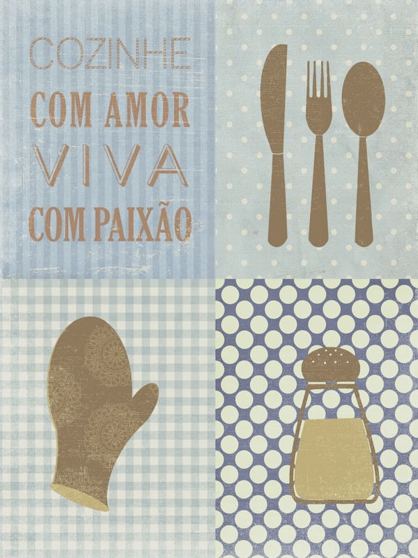 COZINHA AZUL ESTAMPA