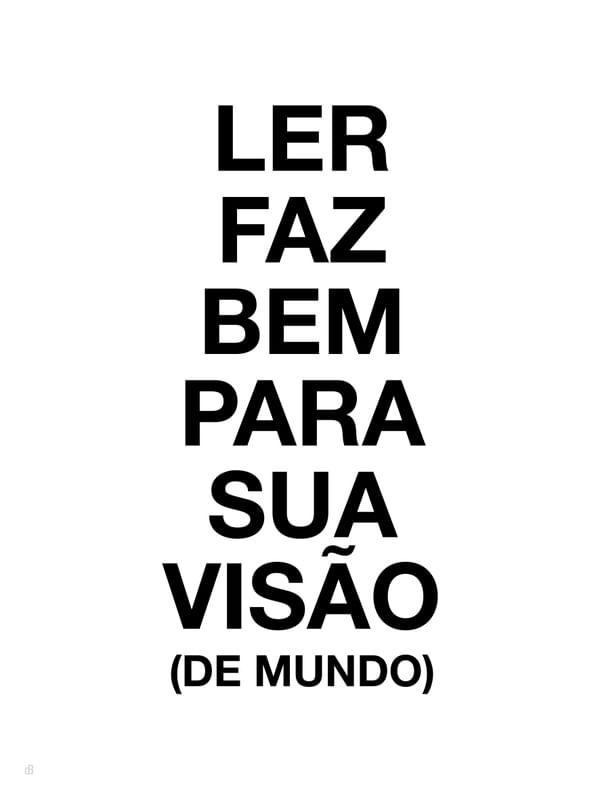 LER FAZ BEM PARA SUA VISÃO