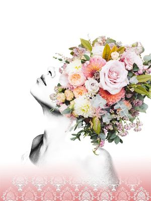 A MULHER E O PENSAMENTOS NAS FLORES