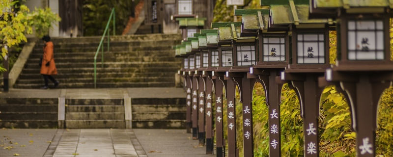 A MULHER DE LARANJA E AS LAMPARINAS JAPONESAS