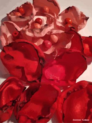 FLORAL VERMELHO ROSADO 3