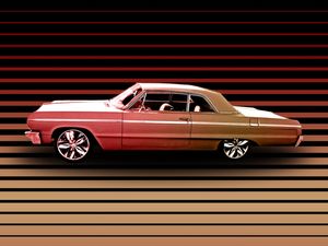 CAR AND STRIPES I