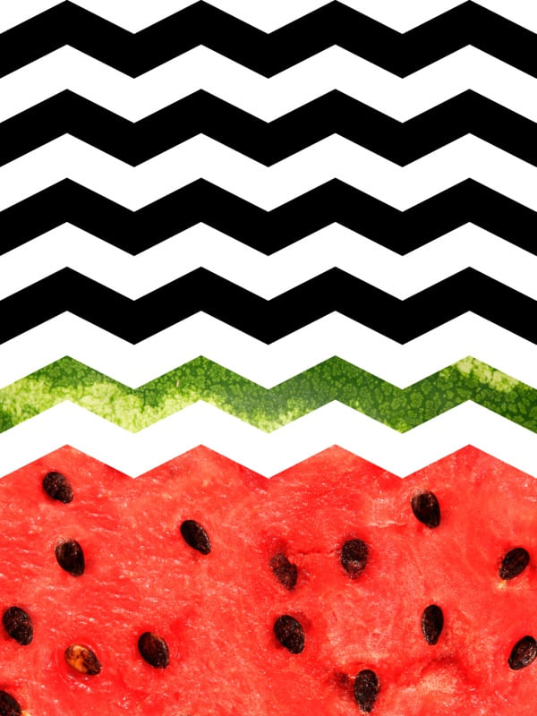 TROPICAL CHEVRON - WATERMELON