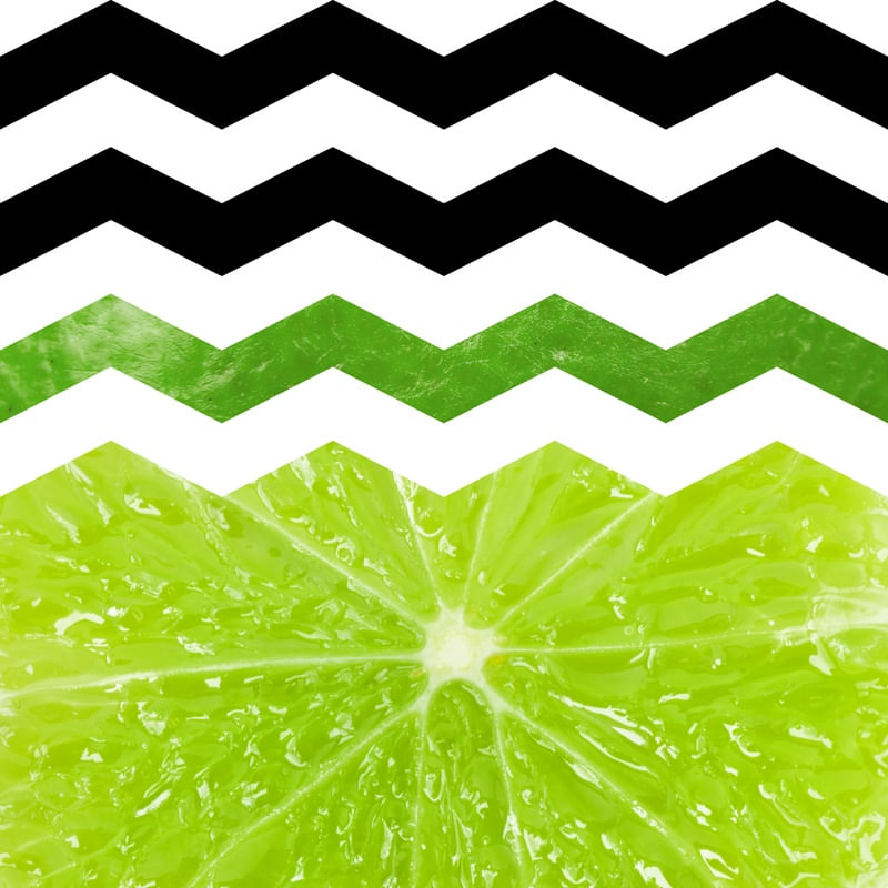 TROPICAL CHEVRON - LEMON
