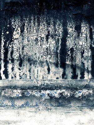 IN RETROSPECT 9, ABSTRATO MODERNO GRAFITE PINTURA