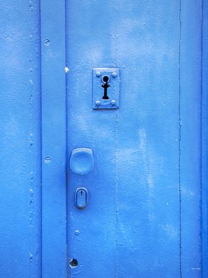 PORTA AZUL ANTIGA