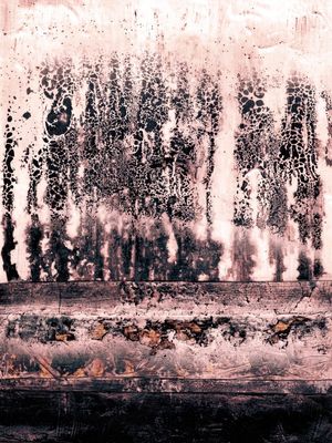 IN RETROSPECT 3, ABSTRATO MODERNO GRAFITE PINTURA
