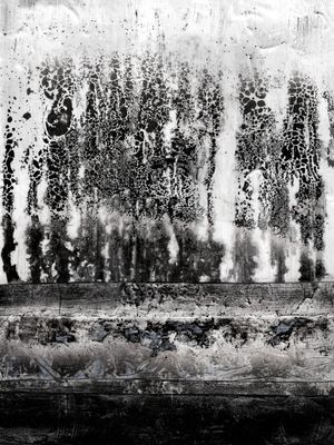 IN RETROSPECT 8, ABSTRATO MODERNO GRAFITE PINTURA