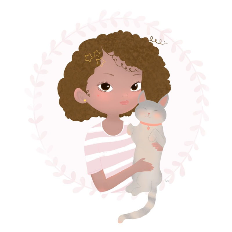 A MENINA E O GATINHO