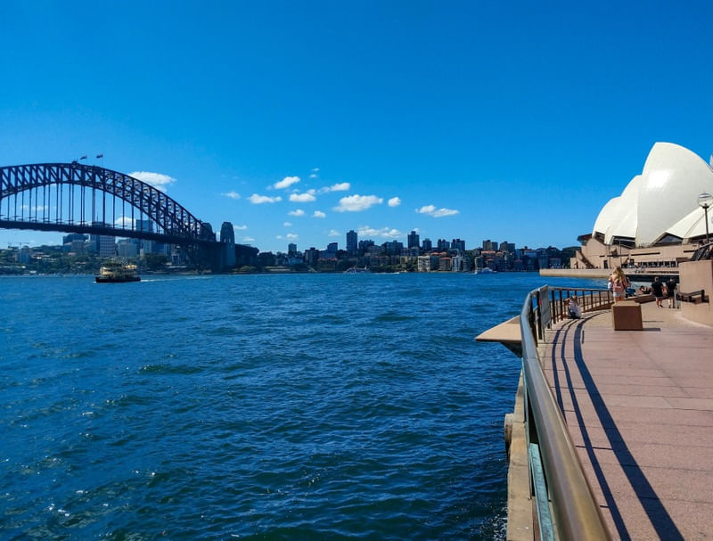 HARBOUR BRIDGE AND OPERA HOUSE IN SYDNEY