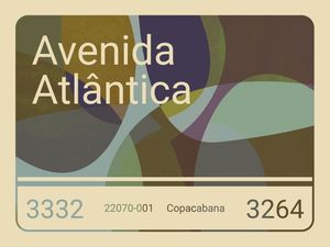 PLACA RIO AVENIDA ATLÂNTICA