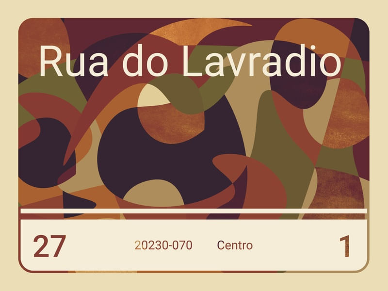 PLACA RIO RUA DO LAVRADIO