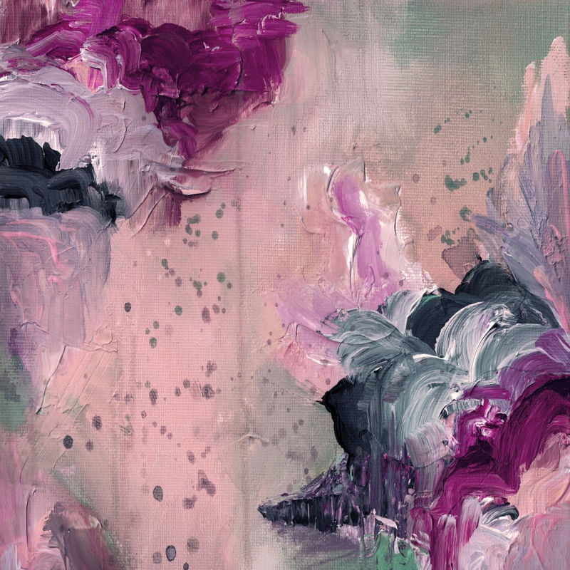 METAMORPHOSIS 3, FLORAIS ABSTRATO MODERNO PINTURA