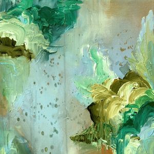 METAMORPHOSIS 5, FLORAIS ABSTRATO MODERNO PINTURA