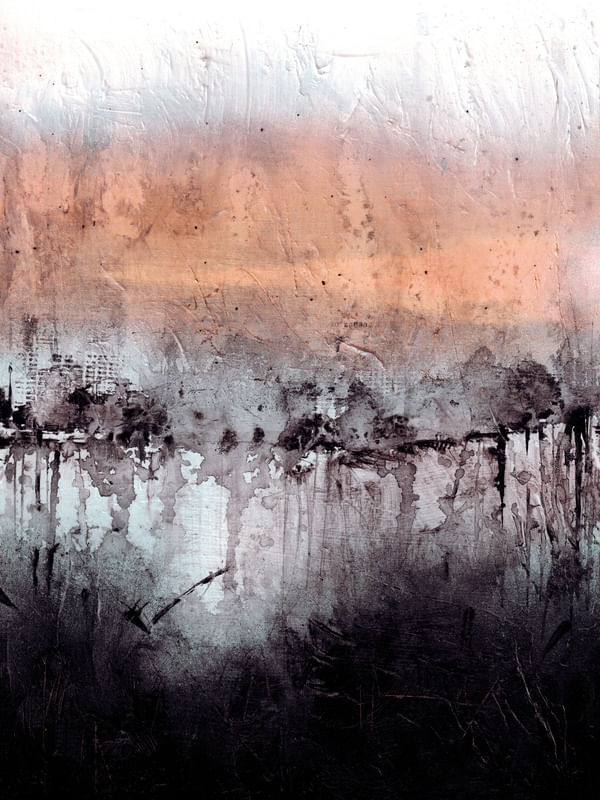 NIGHTFALL 2, ABSTRATO URBANO MODERNO PINTURA