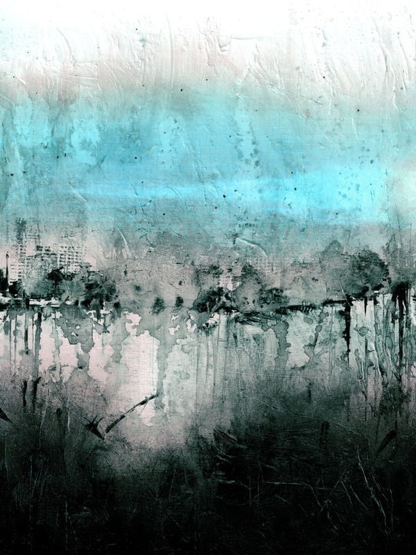 NIGHTFALL 4, ABSTRATO URBANO MODERNO PINTURA