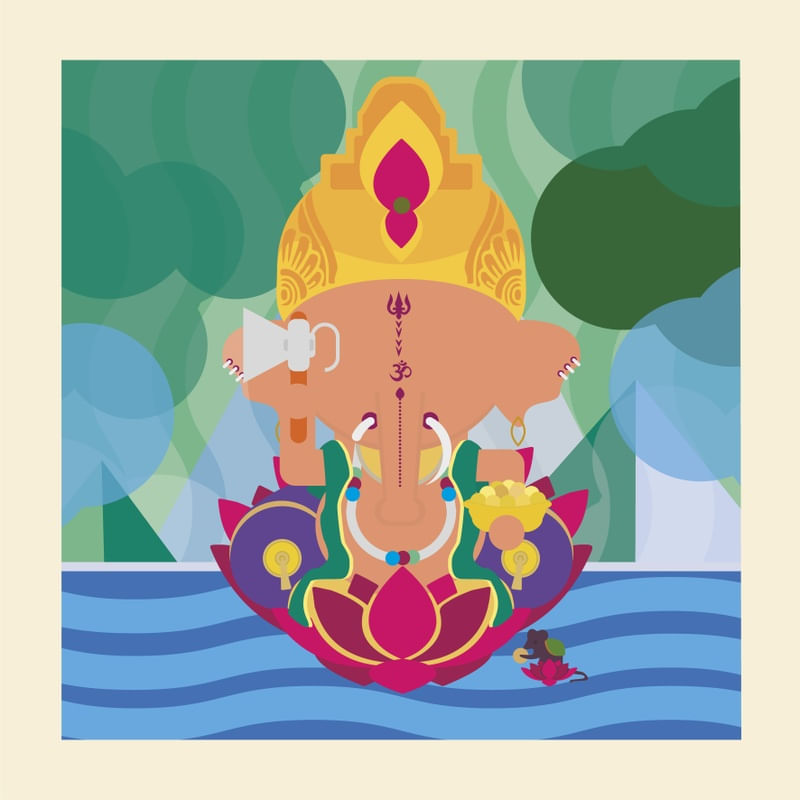 GANESHA GEOMETRICAL