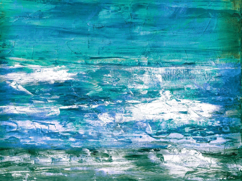 WHITECAP WAVES 1, PAISAGEM OCEANO PINTURA