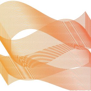 ONDAS DE PADRÃO GEOMÉTRICO LARANJA