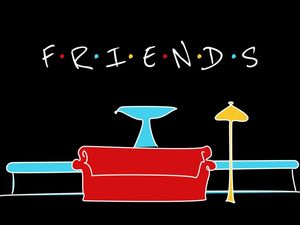 FRIENDS SOFA - FUNDO PRETO