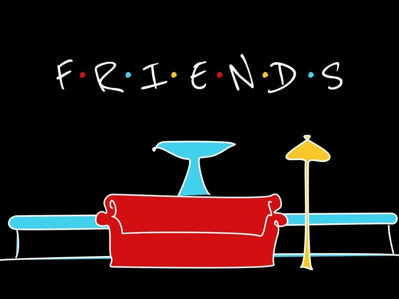 FRIENDS SOFA - FUNDO PRETO