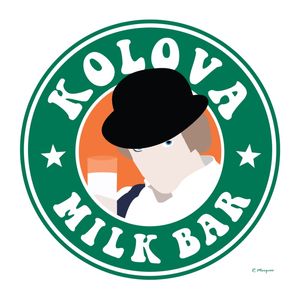 CLOCKWORK ORANGE - KOROVA MILK BAR WHITE