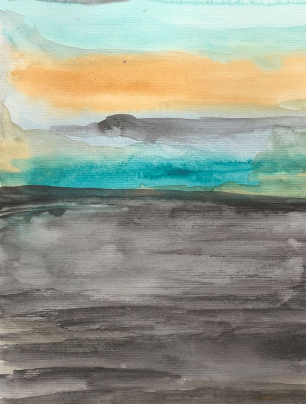 SOB O SOL AQUARELADO